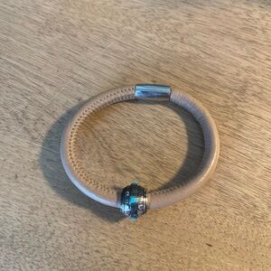 Brighton Leather Bracelet Turquoise charm